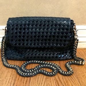 Bottega Veneta Black Chain Strap Purse